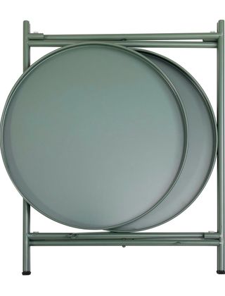 Mesa auxiliar verde 2 niveles metal Nueva!!!