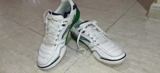 Zapatillas de fútbol sala DRIBLING blancas y verde