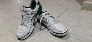 Zapatillas de fútbol sala DRIBLING blancas y verde