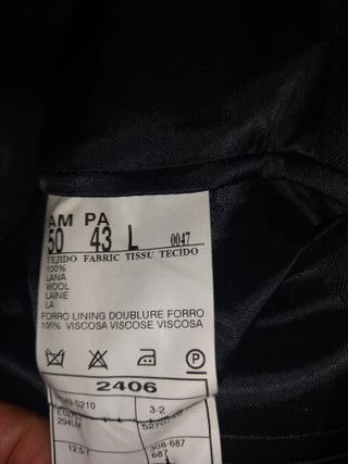 Traje Milano Oro Talla L Raya Diplomática