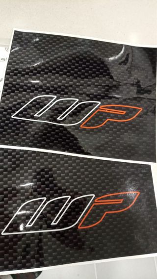 Pegatinas Horquillas WP Carbono