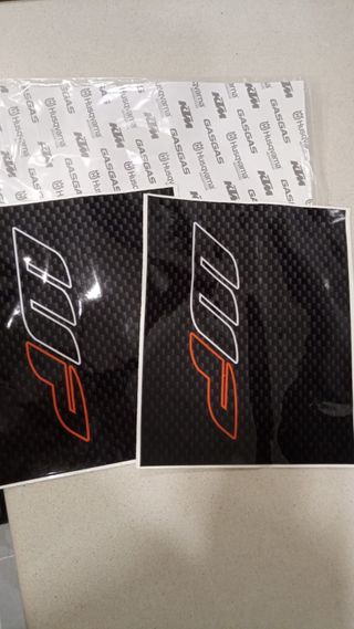 Pegatinas Horquillas WP Carbono