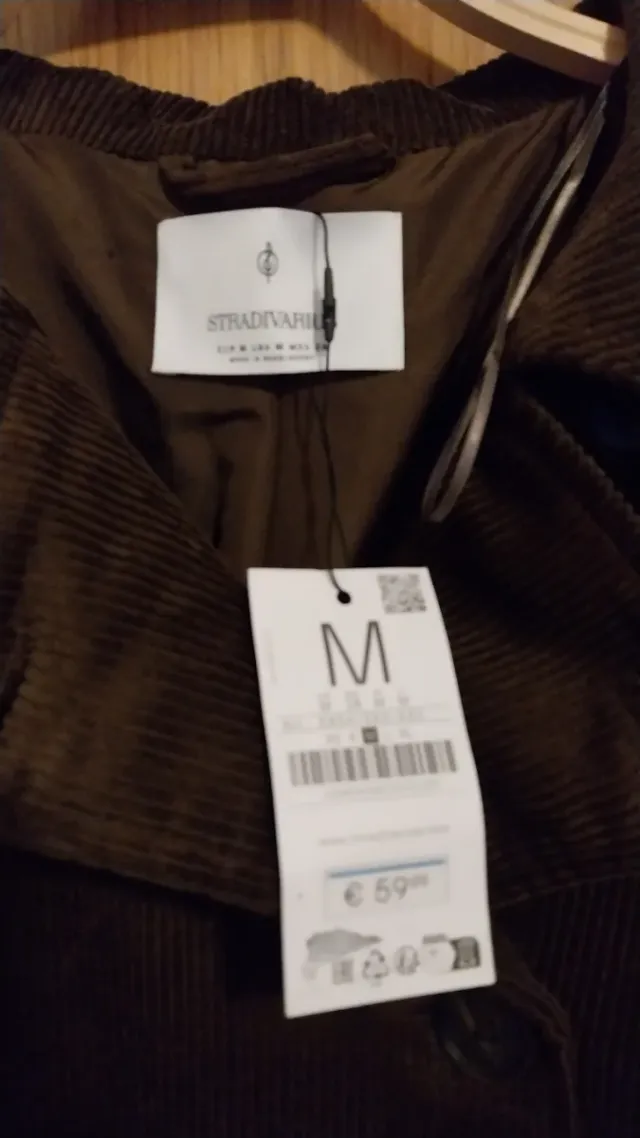 Abrigo pana marrón Stradivarius