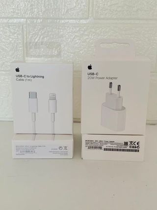 Cargador iPhone Adaptador 20w + Cable C/ Lightning