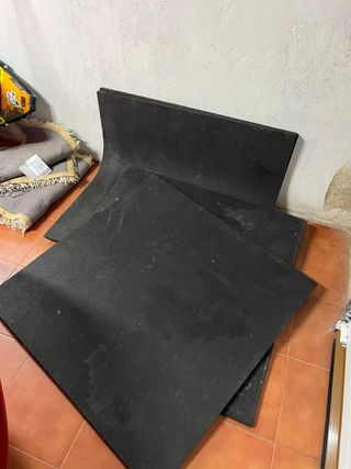 Suelo técnico goma negro