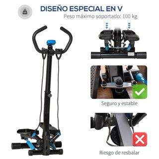 Stepper Fitness con Manillar Ajustable