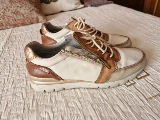 Zapatos Pikolinos Mujer Beige y Marrón