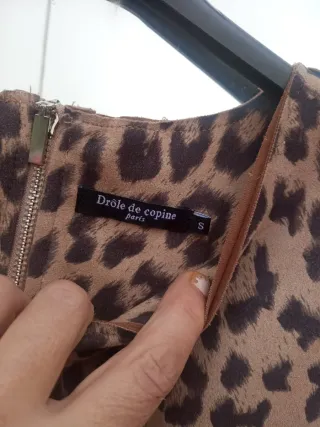 Vestido estampado leopardo talla S