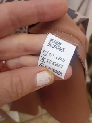 Vestido estampado leopardo talla S