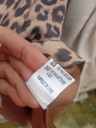 Vestido estampado leopardo talla S