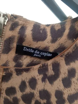 Vestido estampado leopardo talla S