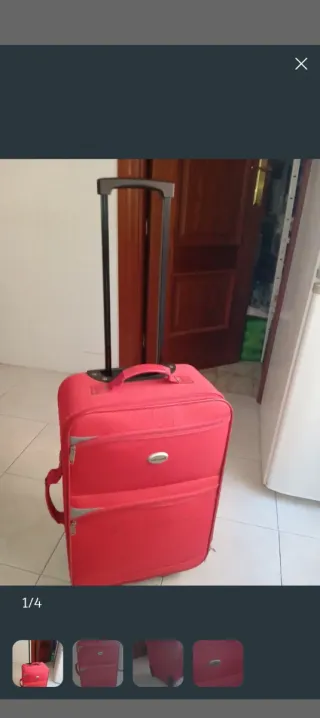 Maleta de viaje Merro roja