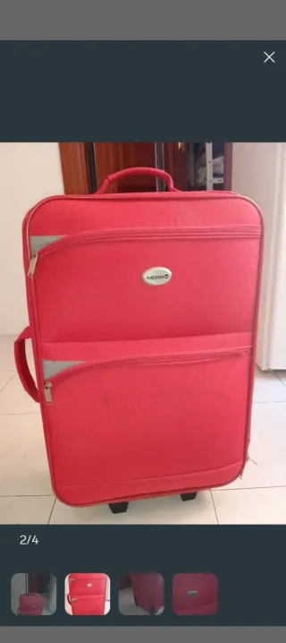 Maleta de viaje Merro roja