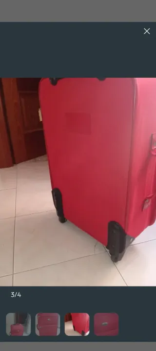 Maleta de viaje Merro roja