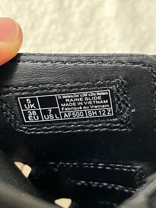 Ciabatte Dr. Martens Pelle Nere Tg 38