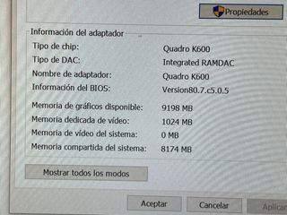 Tarjeta Gráfica Nvidia Quadro K600 1GB
