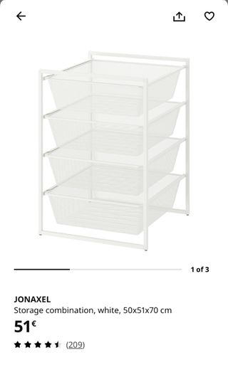 Cajonera IKEA | Blanca