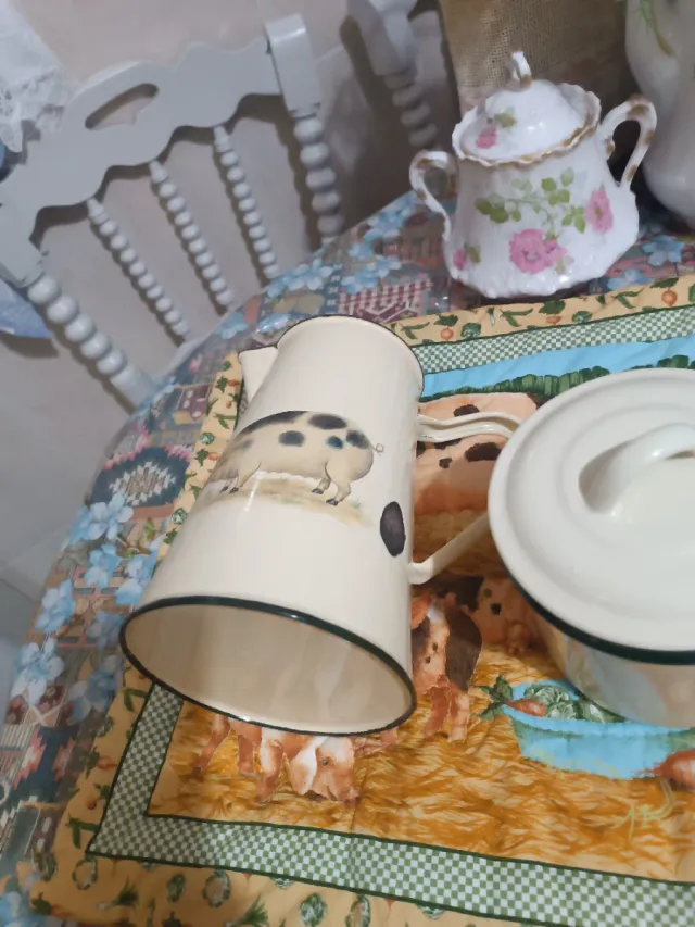 Conjunto rural holandés de metal