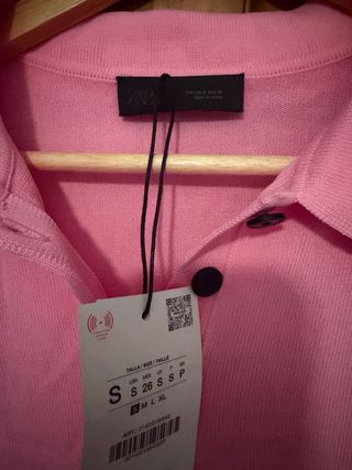 Polo Zara Rosa Talla S