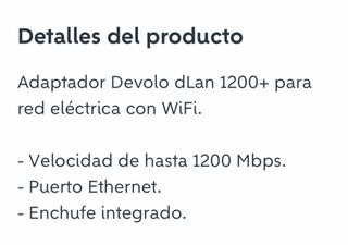 Adaptador Devolo dLAN 1000 duo+