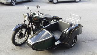 Sidecar negro y verde