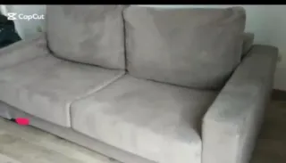 Sofá cama gris El Corte Inglés