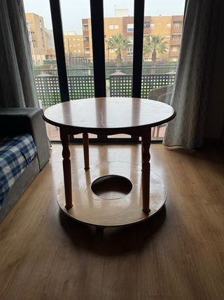 Mesa de salón redonda madera