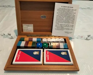 Set Gioco Dadi Vintage Dal Negro