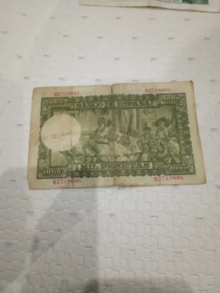2 Billetes 1000 Pesetas Banco de España