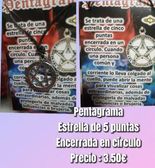 Collar Pentagrama Estrella 5 Puntas