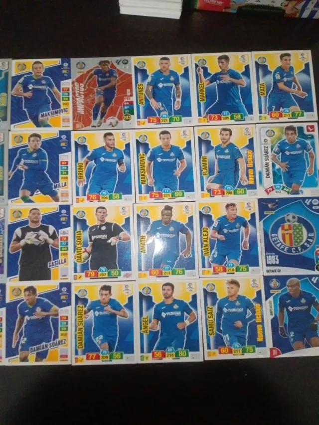 46 Cartas Adrenalyn Getafe CF Varios Años