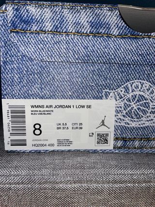 Air Jordan 1 Low Azul y Blanco nuevas