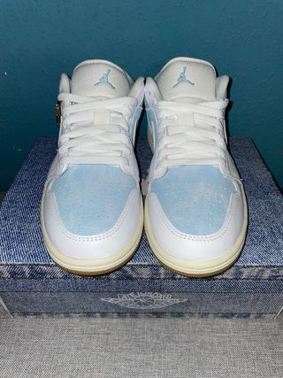Air Jordan 1 Low Azul y Blanco nuevas