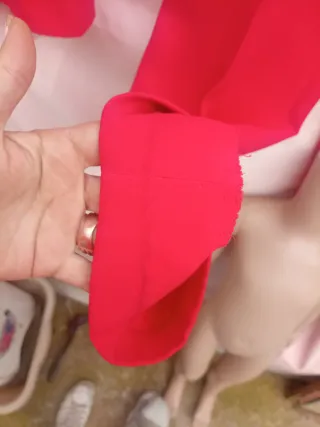 Traje pantalón rojo talla 42 XL