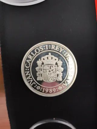 Moneda 5000 PTAS Quinto Centenario Plata