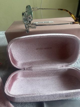 Gafas de sol Miu Miu plateadas