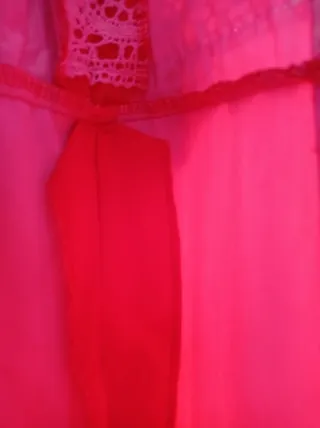 Vestido de flamenca rojo con volantes