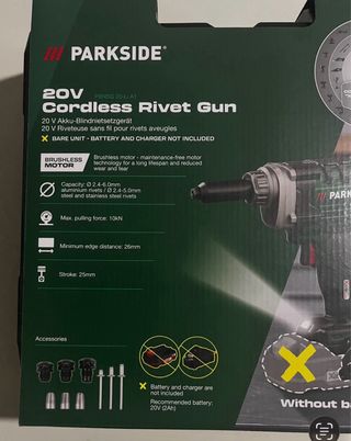 REMACHADORA PARKSIDE 20v Brushless