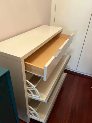 Mueble zapatero blanco