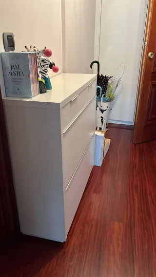 Mueble zapatero blanco