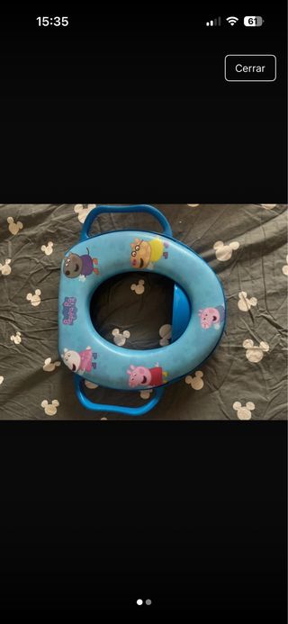 Adaptador de baño Peppa Pig azul