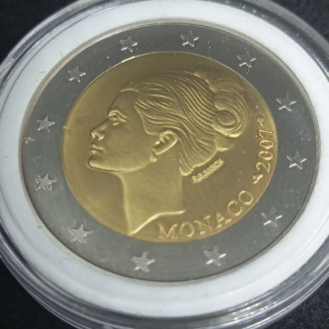 MÓNACO 2 MONEDAS 2€ 2007 Y 2015 EN ESTUCHE