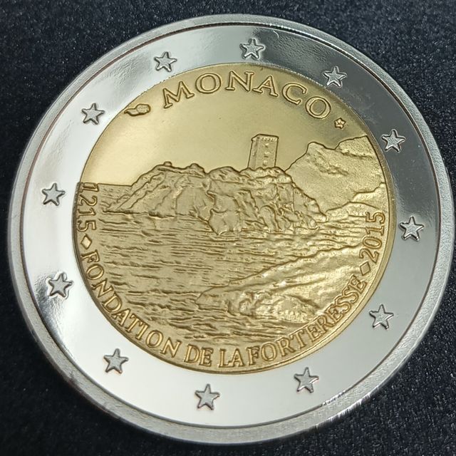 MÓNACO 2 MONEDAS 2€ 2007 Y 2015 EN ESTUCHE