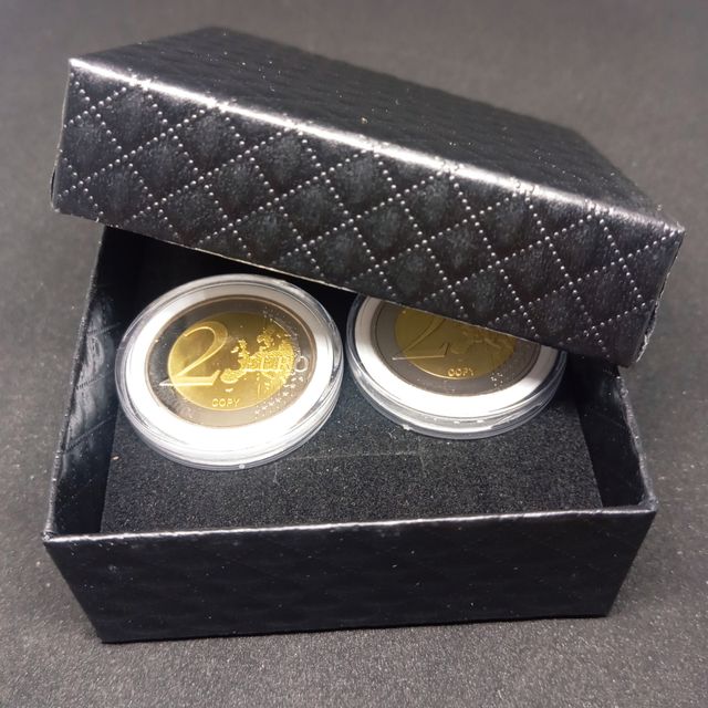 MÓNACO 2 MONEDAS 2€ 2007 Y 2015 EN ESTUCHE