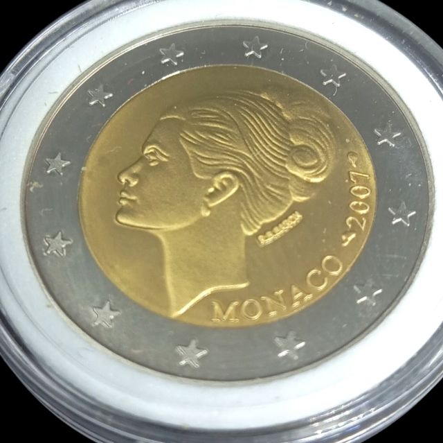 MÓNACO 2 MONEDAS 2€ 2007 Y 2015 EN ESTUCHE