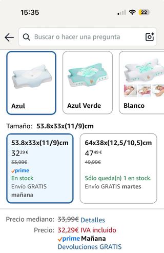 Almohada Cervical Elviros