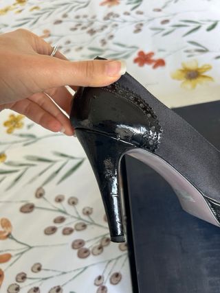 Scarpe décolleté con tacco nere Retrò