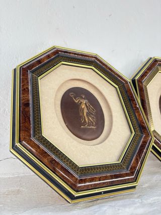 Pareja de Cuadros Decorativos Octogonales