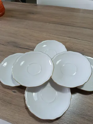 Sei piattini in porcellana Schirnding