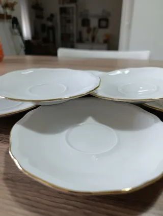 Sei piattini in porcellana Schirnding